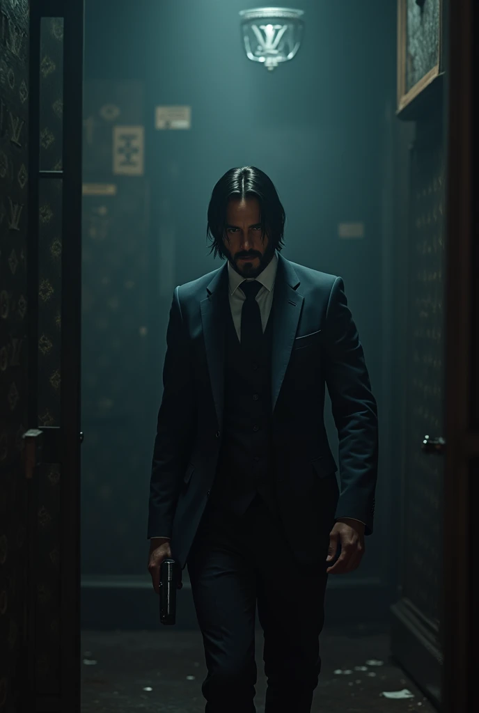 John Wick, dark, louis vuitton monogram