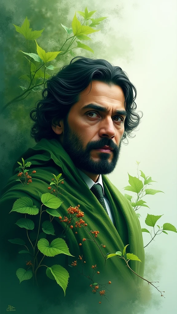Green white dp name Mirza shahbaz