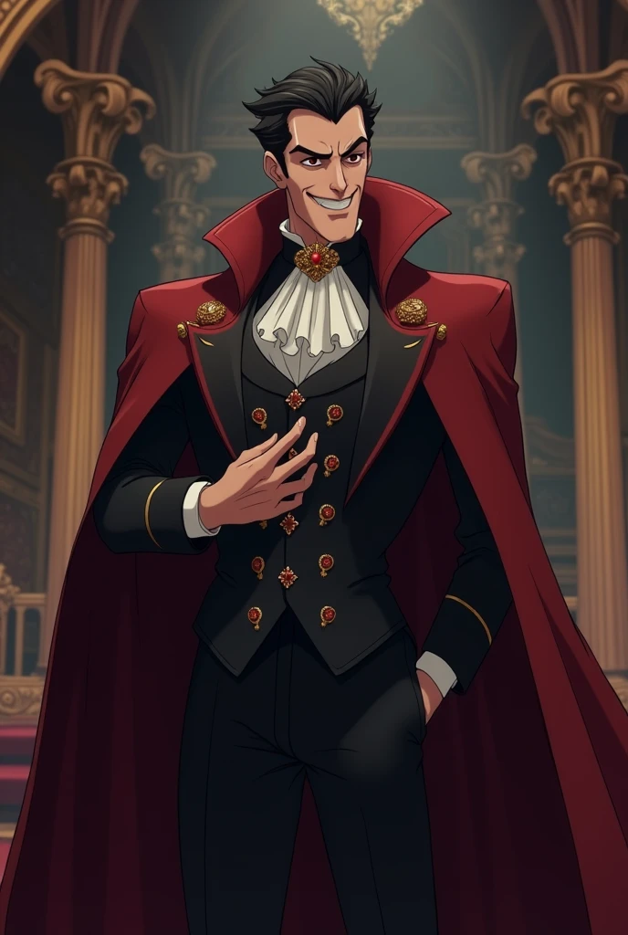 Safe, man who works in the royal court, He is an evil man, always looking to do wrong, He is a liar and manipulator, The image must be animated