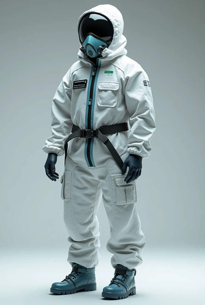 A PPE suit that is capable of self-disinfecting tends to have a person wearing it that is lightweight, that is not too bulky and allows medical staff to do their job regularly and show me each of the layers of this suit, that it is a suit that covers the staff well against mpox