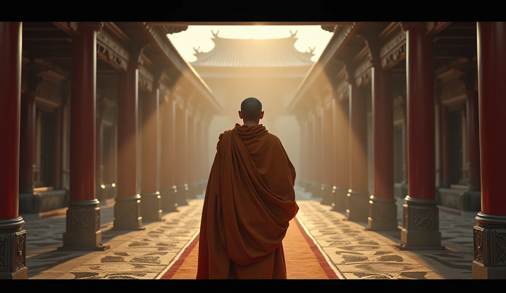 Ultra HD 4K (((("Masterpiece")))), [Create a new "star" movie scene] "very detailed" Monk standing and MEDITATING