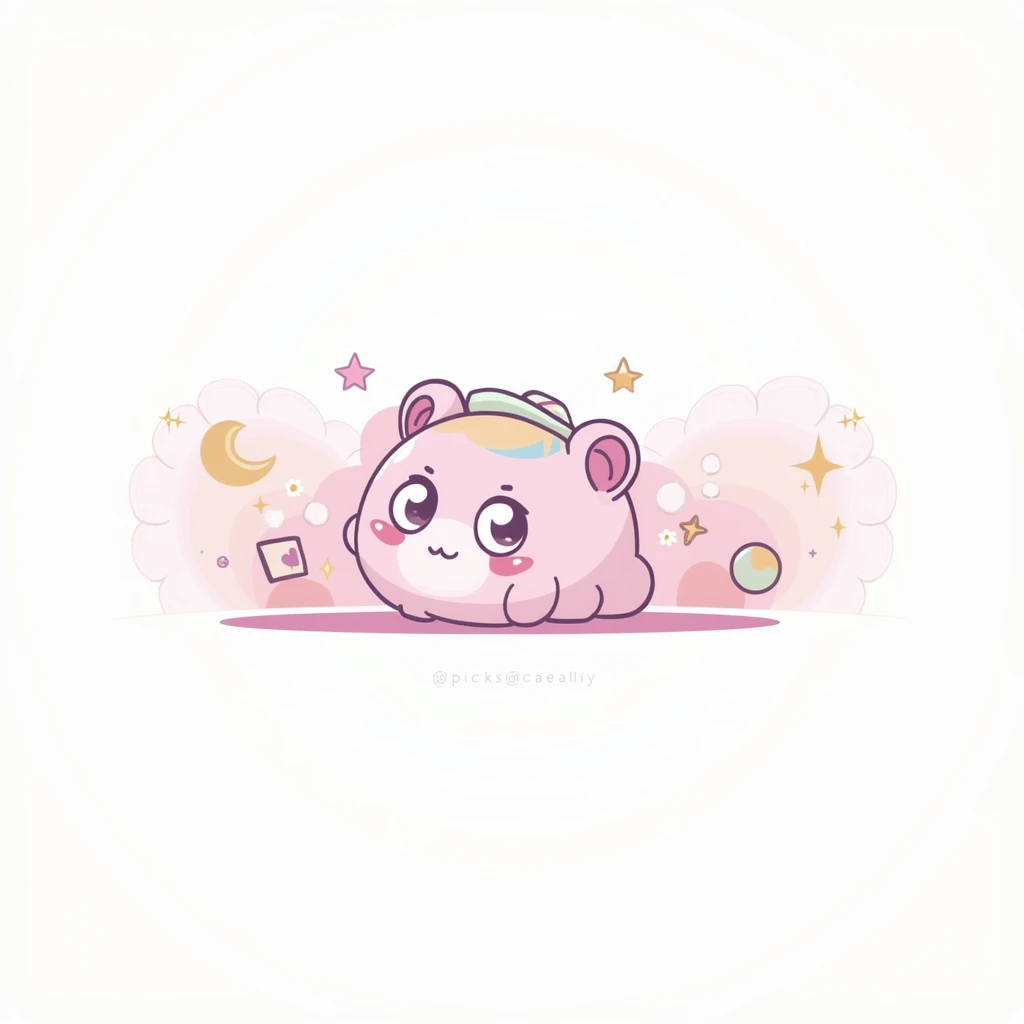 Create something similar to this kawaii style photo