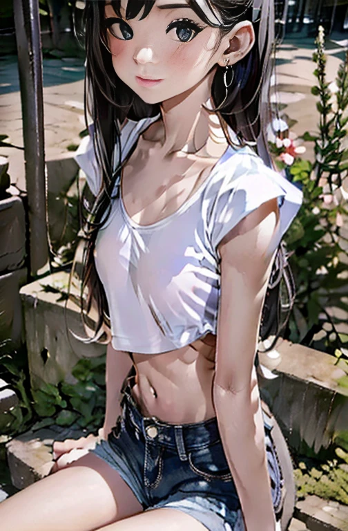 (masterpiece, 4k ,ultra detailed:1.2),(beautiful face:1.2),(anime:1.2),illustration,
(solo:1.2),
(smile,smirk,smug:1),(angry,troubled eyebrow:1.1)
(looking at viewer:1.4),portrait,
(standing:1.2),(supermodel:1.2),
(Residential area,house,peeking front entrance),(raining,wet,splash:1.3),
(simple choker:1.1),
(cleavage:0.5), (wide_hips:1),
(string,abs,bag,child,small breasts,petite,heterochromia:1.1),(sfw,nipple,flat chest,undress,short skirt, short sleeve:1.4),