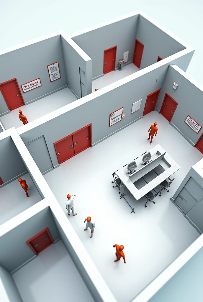 Know the location of security elements (showers, extinguisher, emergency exits)