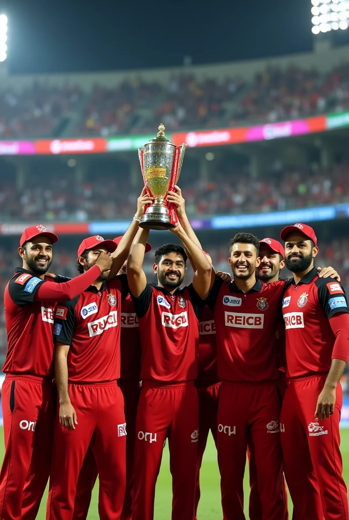 RCB win trophy