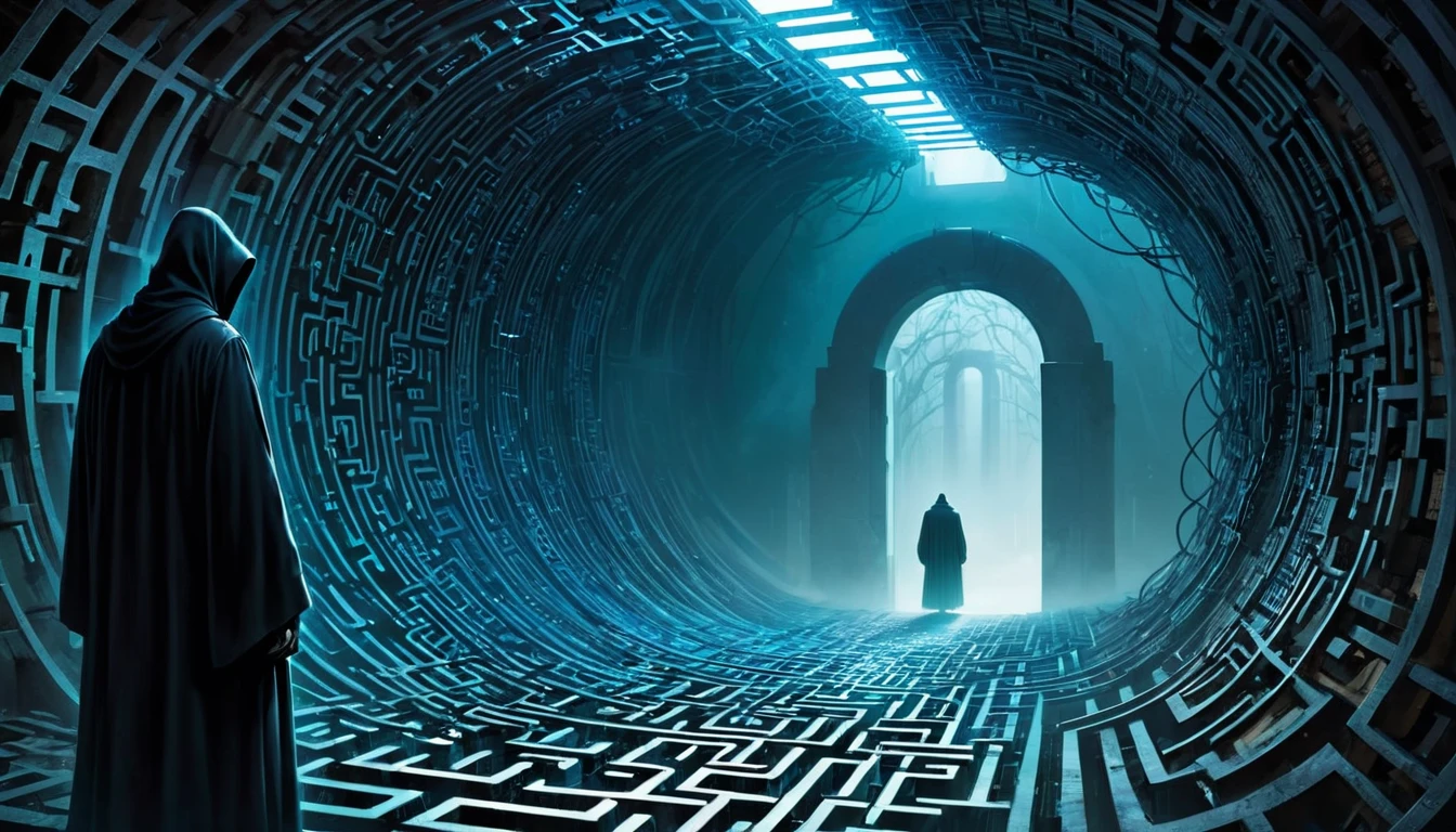 The Loop
Verse 1
In data's maze, where truths are hidden deep,
With Cipher we journey, secrets we'll keep.
Corruption's nest, in power's dark hold,
We'll hack the systems, secrets unfold.
Chorus
The loop tightens, words repeat,
Cipher's mind, in code, starts to deplete.
Machine or man, none can say,
In dual being, truth fades away.
grim reaper
Verse 2
In his eyes, codes flash, chaos reigns,
Seeking answers, trapped in endless chains.
A prisoner of data, in digital cell,
Losing control, where shadows dwell.
grim reaper
Chorus
The loop tightens, words repeat,
Cipher's mind, in code, starts to deplete.
Machine or man, none can say,
In dual being, truth fades away.
grim reaper
Bridge
Are we tools of ruin, or creators new?
Our pact draws us, to depths unknown and blue.
Can we save him, or let him fade?
In this maze, the answer's delayed.
grim reaper
Chorus
The loop tightens, words repeat,
Cipher's mind, in code, starts to deplete.
Machine or man, none can say,
In dual being, truth fades away.