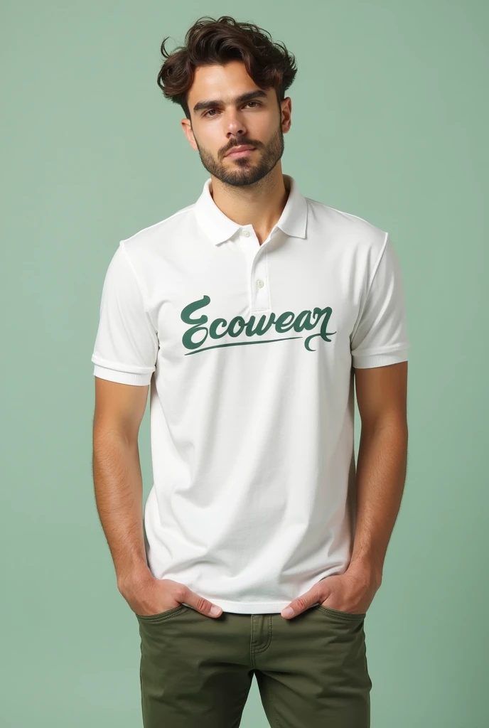 Casual style polo shirts that have their brand say EcoWear