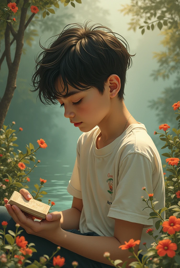 A boy remembering his love 😘