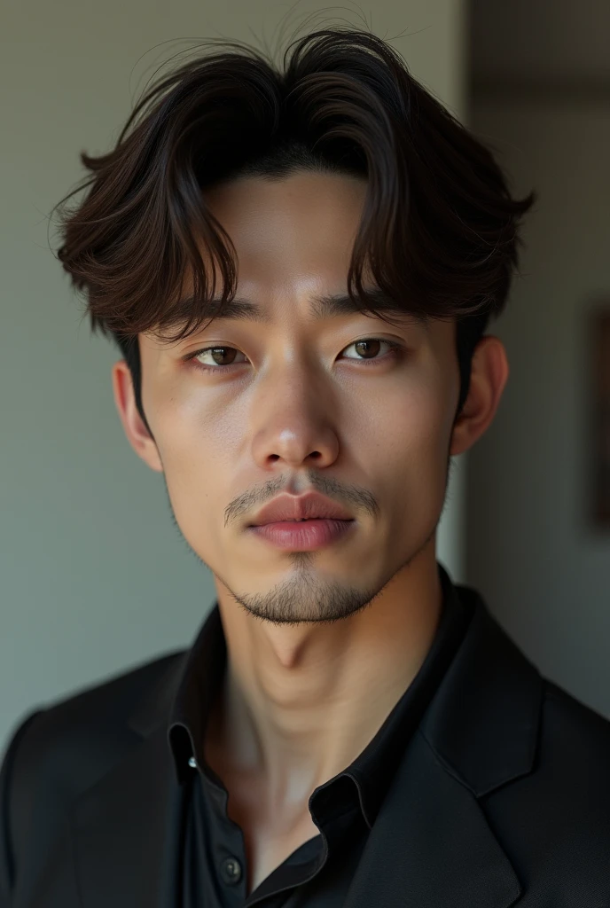 Korean adult male character with brown hair
