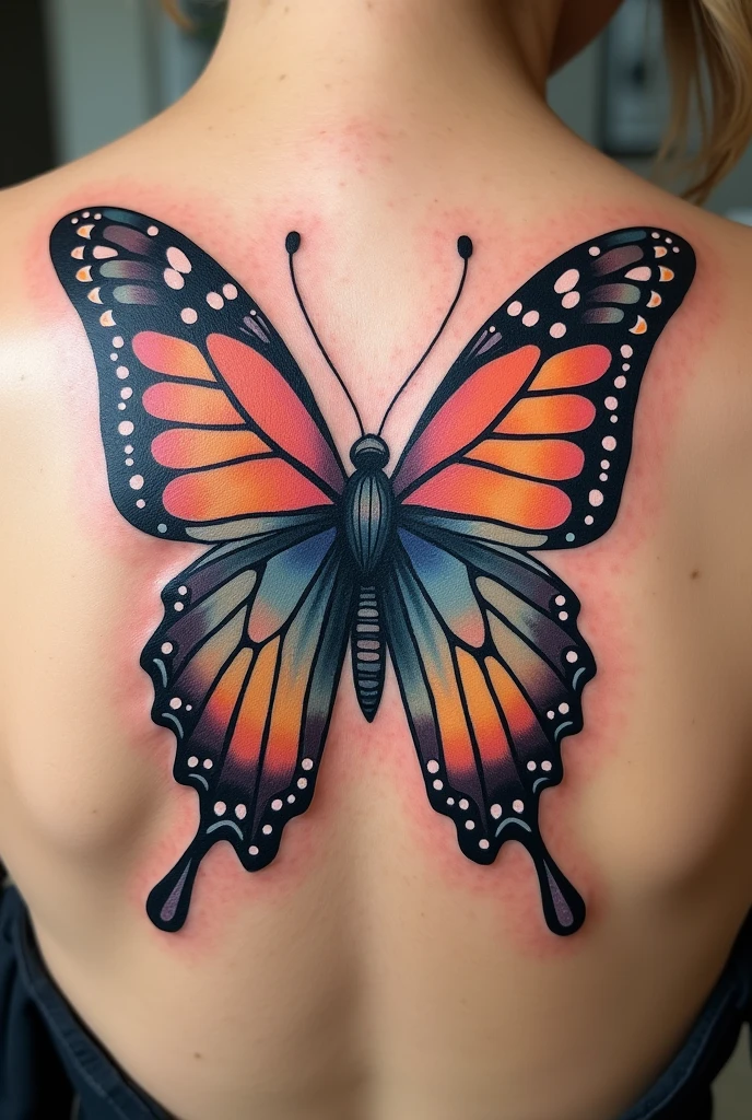 Original butterfly tattoo letter s