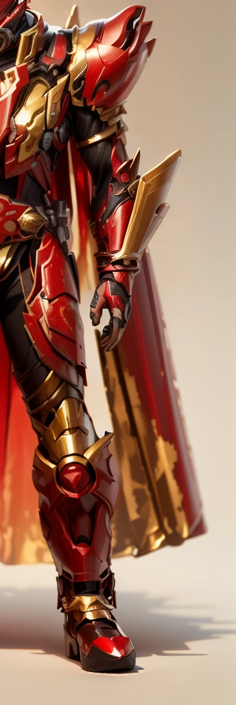 Keep the original image,No changes made,Keep the red image,Red is the main color tone。Can become brighter Red and golden,Red and golden are the main colors,Red and golden,Some Red and golden,Red and golden(Ensure its layering and armor texture)
