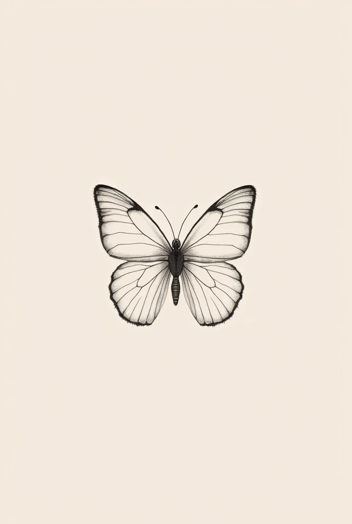 Original minimalist butterfly tattoo letter s

