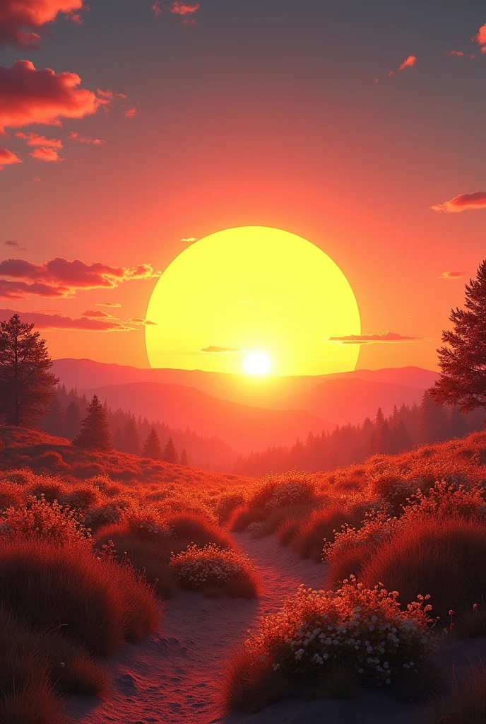 highres, imagination, (realistic), clear skies, composition, sunset, (hdr:1.5), outdoors, intricate details,