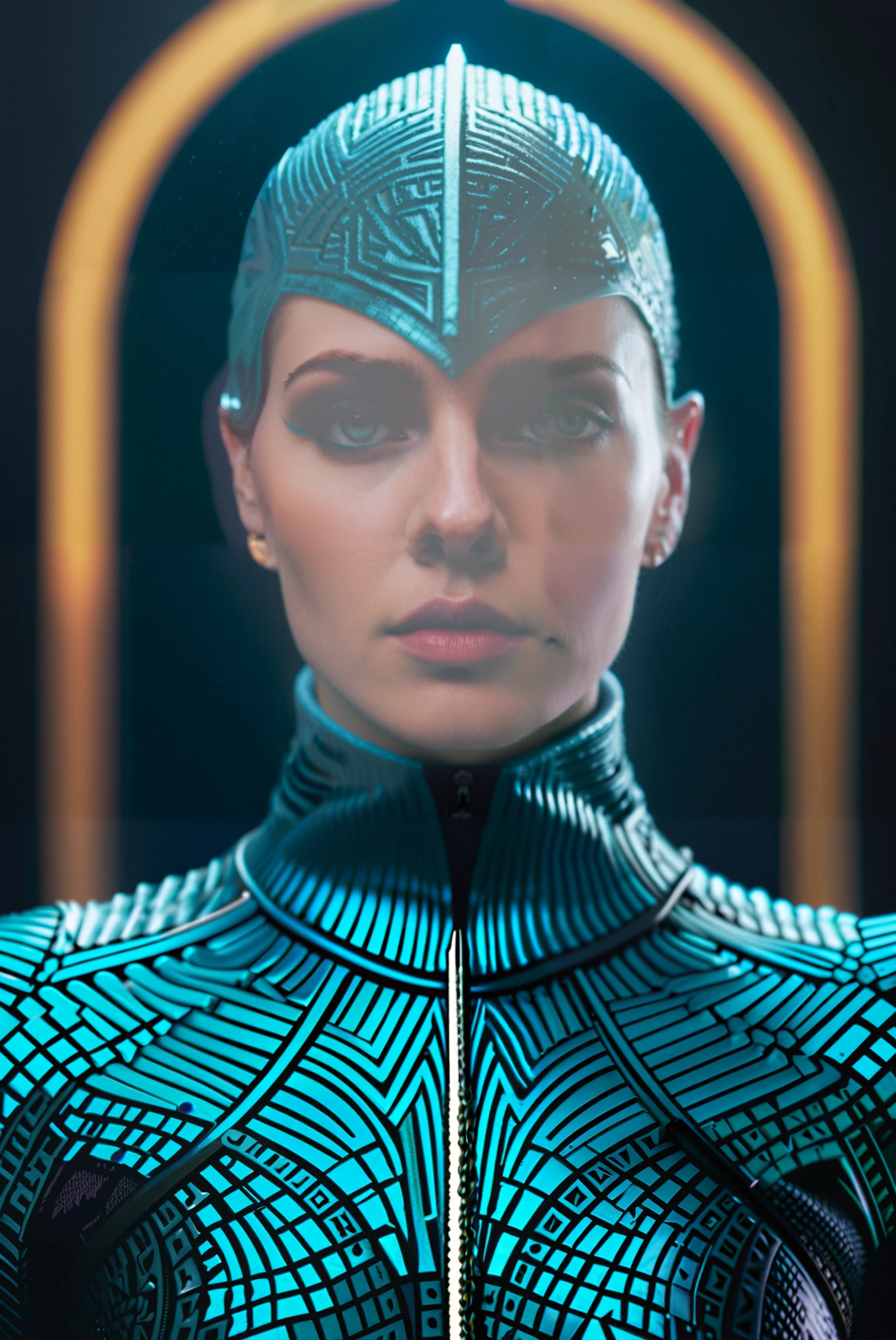 made of mad-dscbll, stylized by Artgerm and Bayard Wu, Britpop, "In the tapestry of silence, profound wisdom resides, and the soul finds solace in the absence of words.", Panorama, 35mm, science fiction, <lora:Disco_Style_SDXL:1>