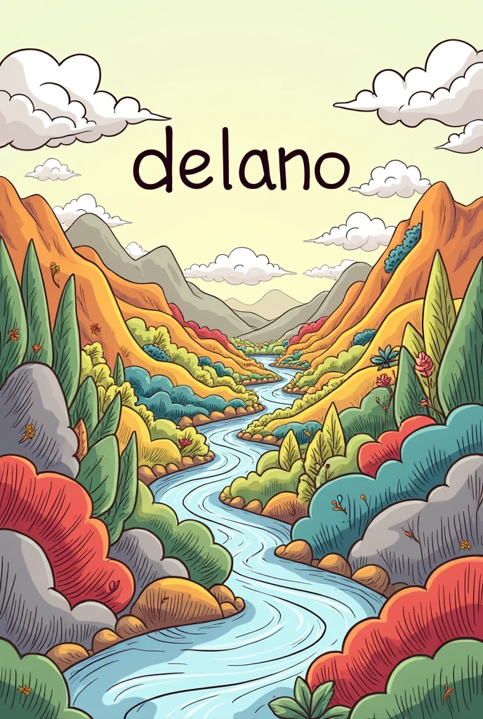A doodle for a “Delano” name landscape