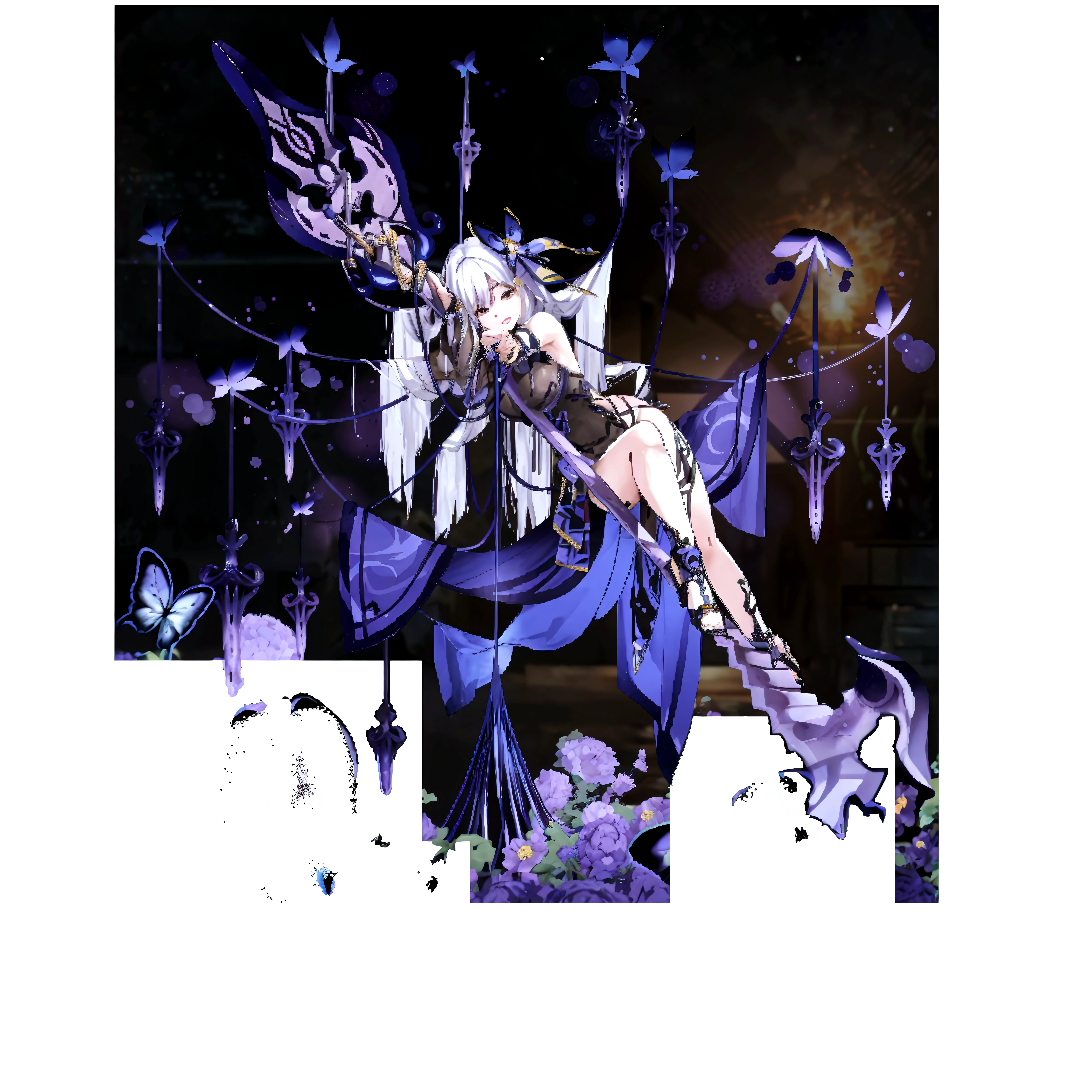 super wide shot,In the panoramic deep perspective, the fairy Ji is half-dressed, wearing a fashionable costume, spreading her light wings and shining to open the show,Goblin-hime's super sexy K-cup teardrop shape, huge tit chest is separated by the corset, showing the true texture of soft elasticity and shiny oil on both sides,Let the super sexy body with obvious sexual characteristics of the fairy Ji is particularly irritating,Goblin-hime's Kaziran's huge colored eyes are jewel-like and shining with colorful neon,Fairy Ji's delicate nose is delicate and straight,With the seductive little red lips of the fairy Ji, the face is beautiful and beautiful,Goblin-hime's neck is slender,Her smooth shoulders and beauty collarbone are adorned with ornate necklace ornaments,Goblin Ji has slender and slender arms,and beautiful hands that are ergonomic and physiologically normal,Goblin-hime wears silk gloves and nails on her hands, and ornate jewelry rings on her slender fingers,The expression on Goblin-hime's face was pleasant,Ruddy and bright with a smile that makes you think about it,Fairy Ji's body without a trace of fat has sexy and attractive lines,Leprechaun Hime has a sexy funnel-shaped thin waist and a toned belly,Her white, thin feet wore Skyscraper Heels,Above the colorful hair of the fairy is a halo crown,Fairy Ji has beautiful tattoos on her sexy body,Fashionable decorations are worn all over the body,Let the fairy Ji's whole body be surrounded by glow and neon, and it flashes with a charming dreamy light,Use Midjourney's advanced brush tools and color palettes, as well as texture tools like texture packs and model packs,Ignore the Goblin Himeji posture and appearance,Concentration,Focus on giving the leprechaun Ji body a refined sensuality and details,Pay attention to the details of the hips and legs,Tightens the waist and abdomen,Shorten the sternum profile,Makes the overall contour of the fairy Ji slender, firm and toned。The Leprechaun background contains element
