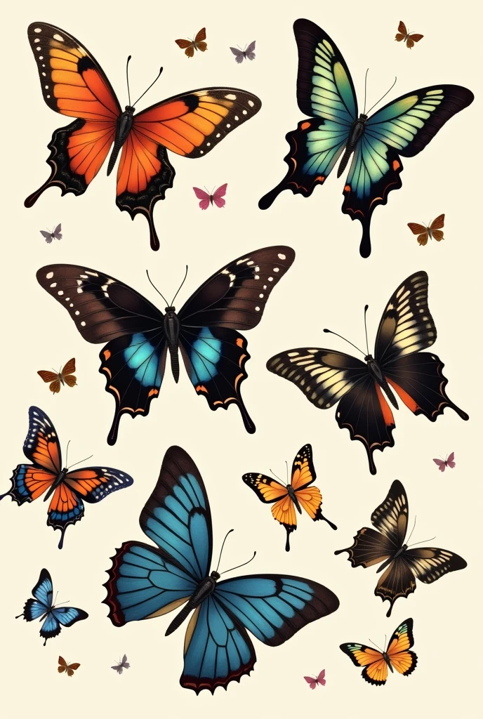 Different types of butterflies for tattoos