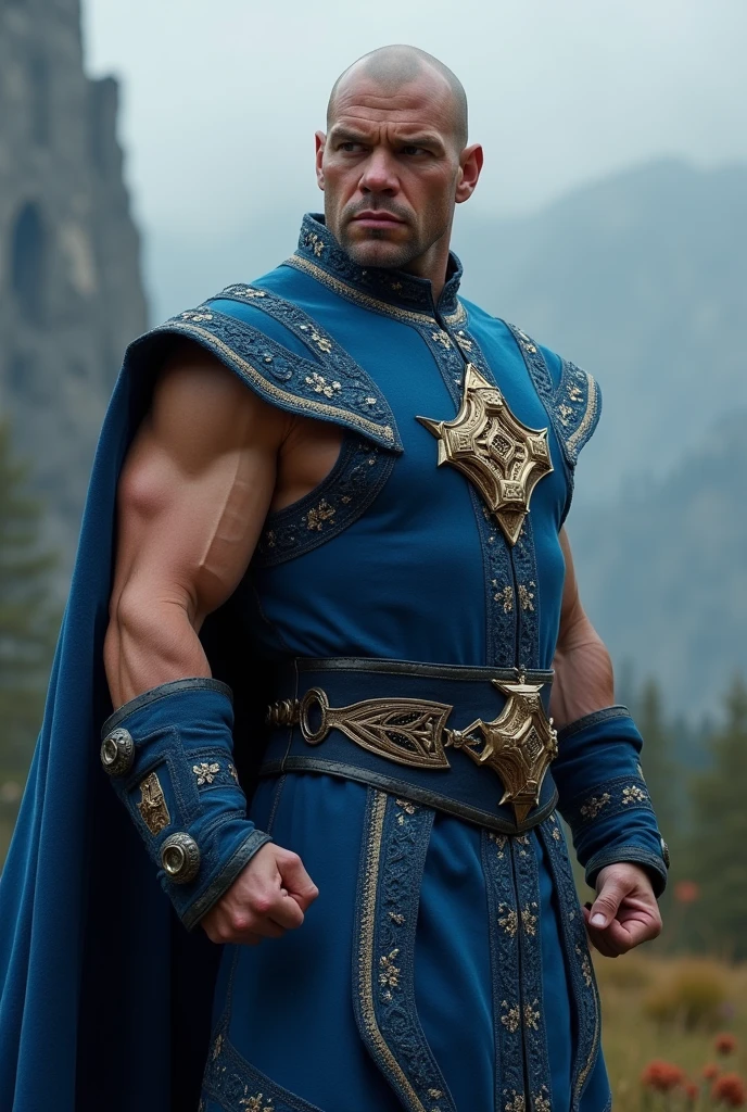 Kurt Angle estilo game Of Thrones.. blue outfit 