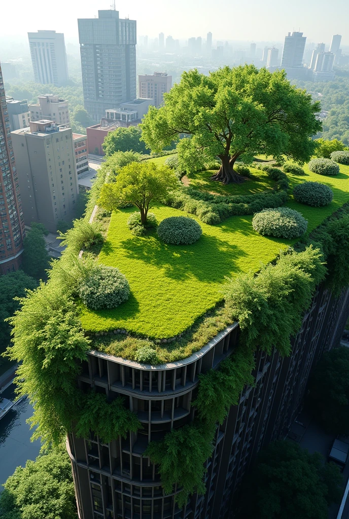 Types of Green Roofs: Intensive: Heavier, with trees and bushes, require more maintenance.