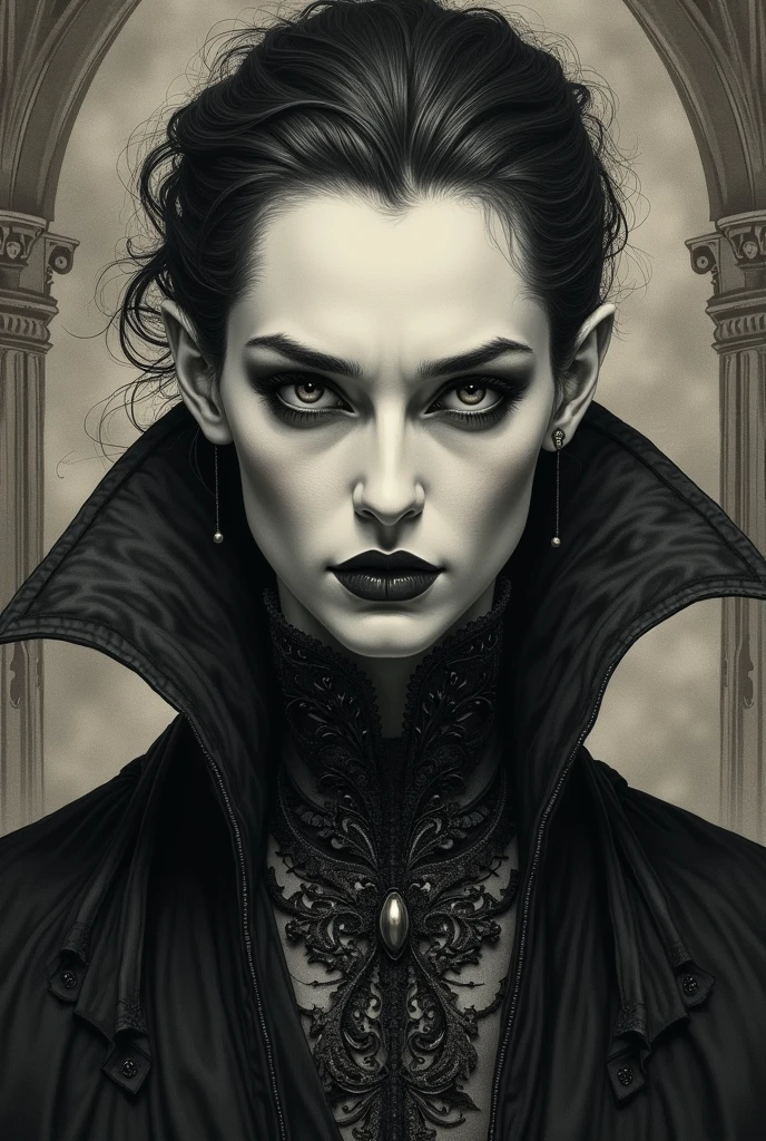 icon gothic vampire 1 drawing