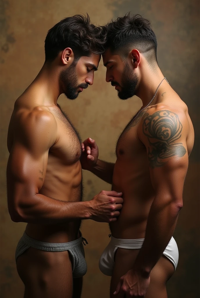 I want you to create two naked men fucking each other