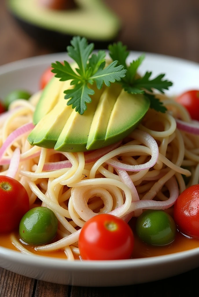The chonta or “heart of palm” is the inner part of the palm, which is shredded or cut into slices and left to rest in a brine accompanied by lemons and oil.
Also known as “palmito”, tends to be the center of the chonta salad. You can also accompany onions., tomatoes and avocado for more complex salads.