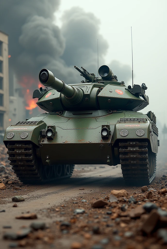 Draw me 1 military war tank