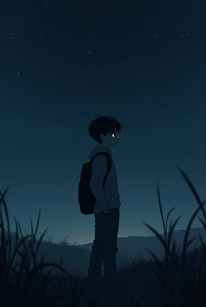 Attitude boy alone night 