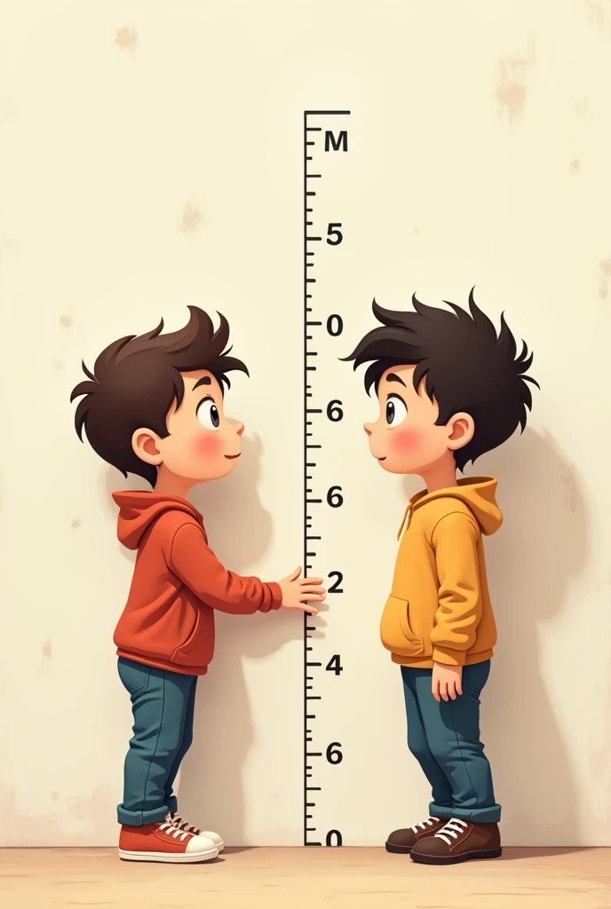 Create an image with a boy and a 12 year old, they are far from each other.  Letters are between them pushing them apart.

