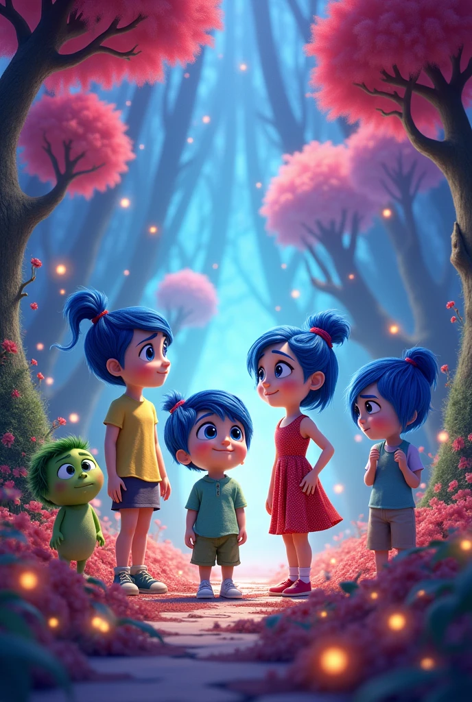 Photo where you can see all the characters from Disney Inside Out 2