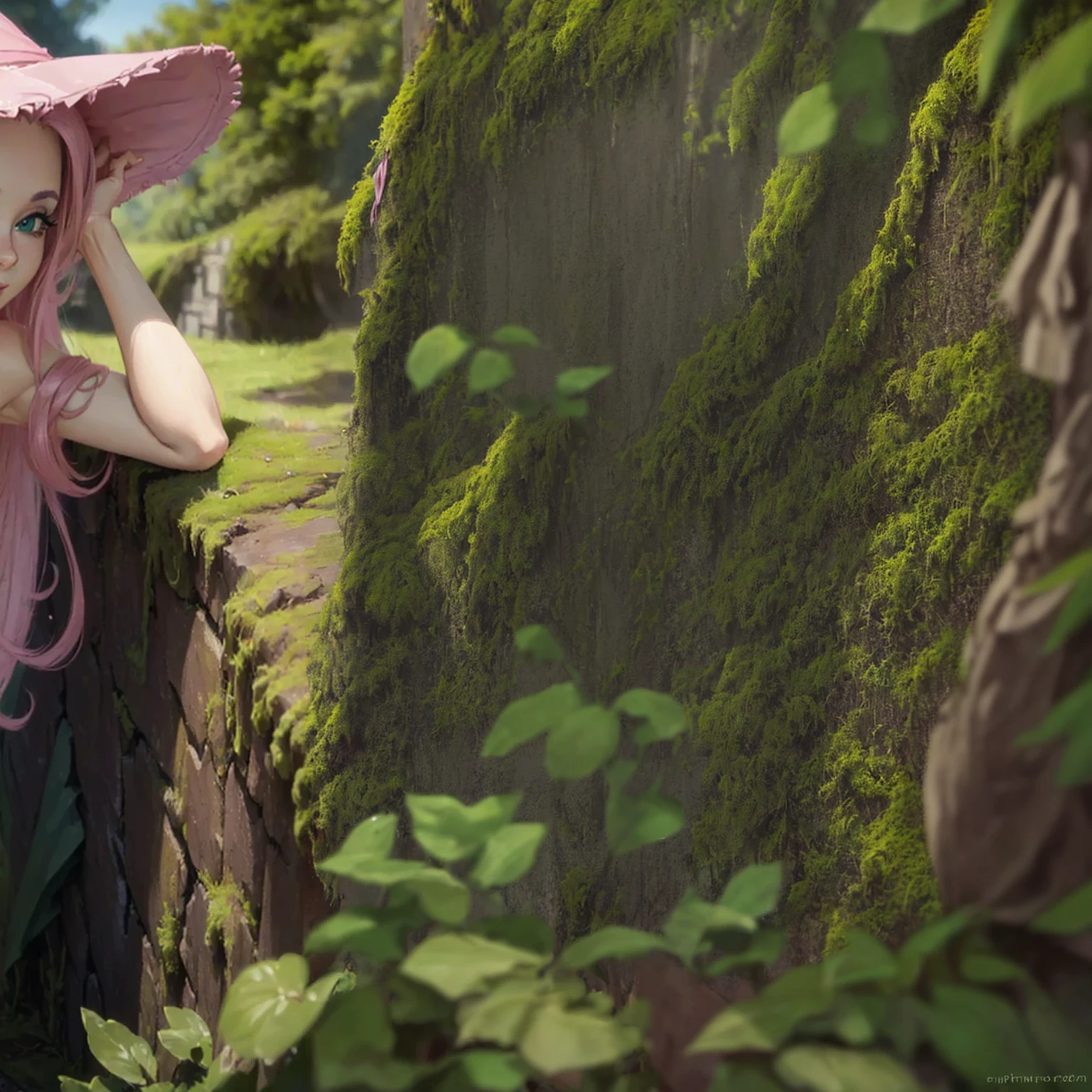 8k quality,hdr,ultra,sunlight,full body,Solo girl, naked girl, white hair,ponytail hair, medium hair,cute face, smile face, pink lips,green panty,without bra, big breast, extra large nipples,big ass,cute pussy,white stockings,outline thick,sexy figure,on village