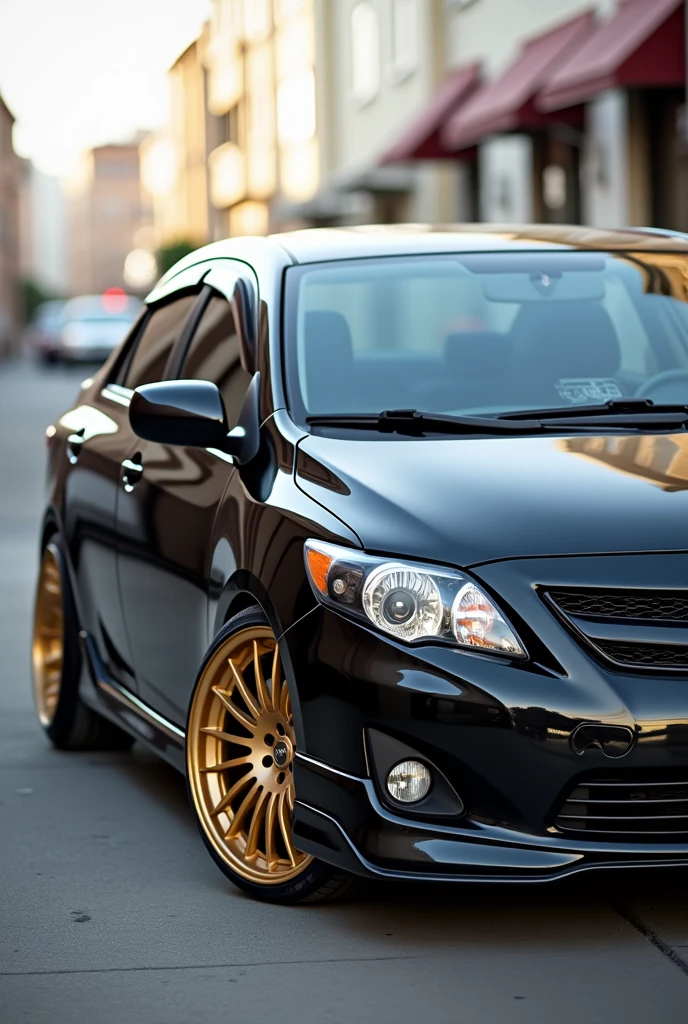 2011 Toyota Corolla S-Type with Darker Gold Rims
