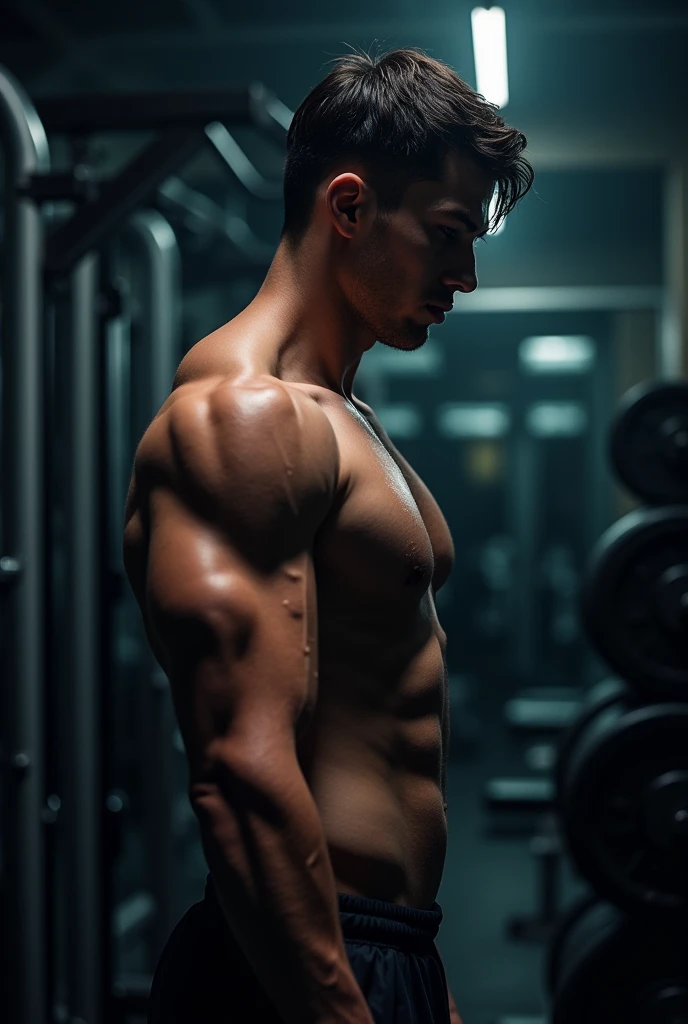 Dark and profile gym workout image 3/4