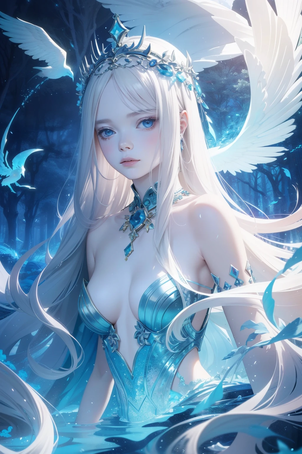 "Imagine an AI-generated artwork that imagines Elle Fanning as a mythical figure from ancient mythology. Imagine her immersed in otherworldly sights, Surrounded by elements inspired by myths and legends. Imagine Elle Fanning with graceful qualities, probably decorated with symbols and artifacts representing the mythical world. Set the scene against a backdrop that blends both fantasy and reality, Capturing the fascinating essence of mythology. Uses a soft and seductive color palette、conveys the dreamlike nature of this mythological depiction。. The final image is、tome'It's sure to be a seductive blend of Elle Fanning.'The elegance and timeless appeal of mythological stories。, Create visual stories that transcend the boundaries of reality."