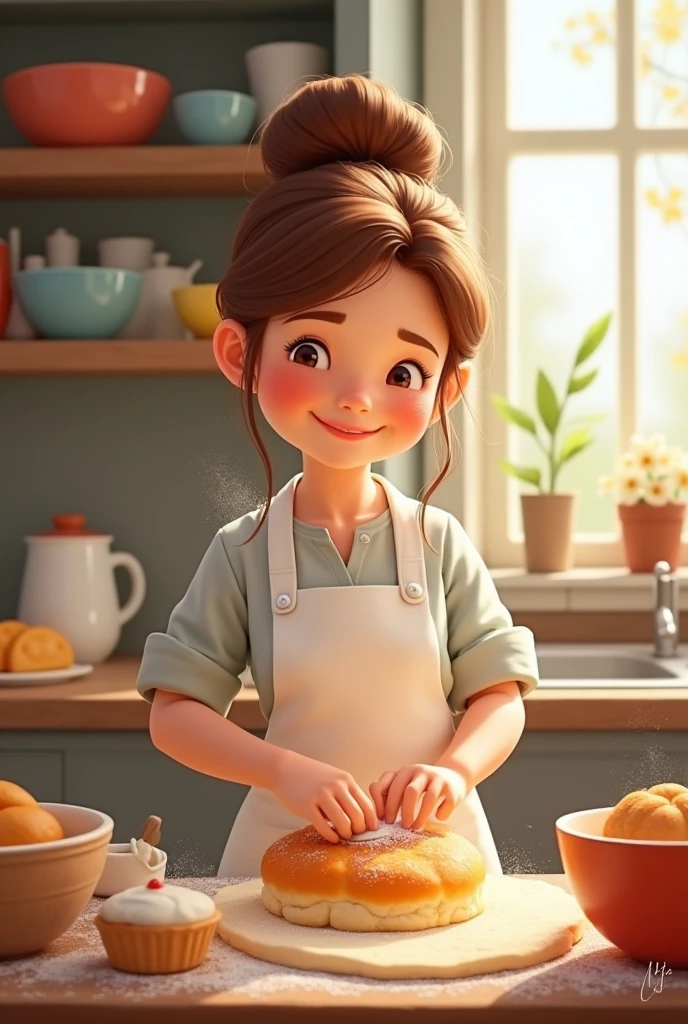 a cute baker