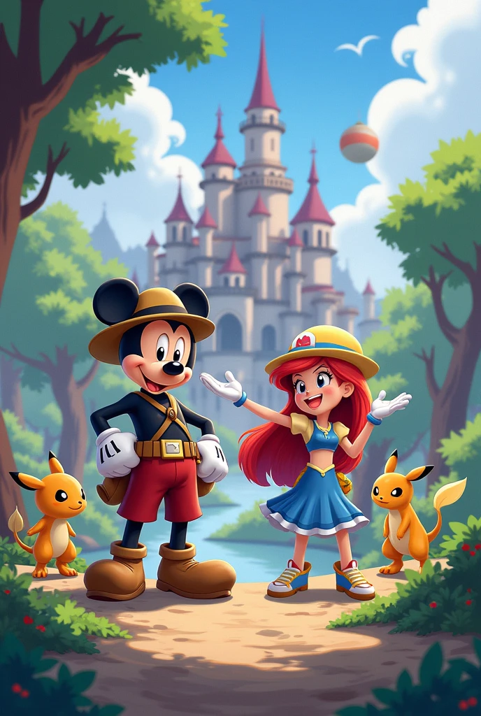 Disney characters are Pokémon trainers