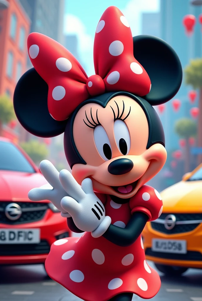 Minnie mouse withe all opel corsa modells