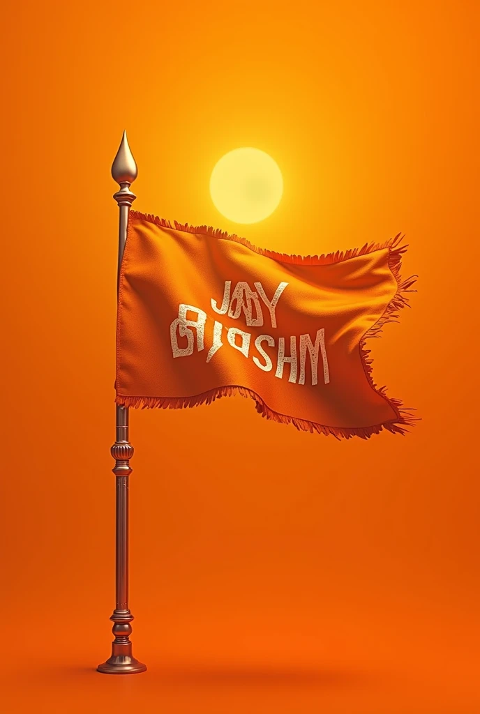 Jay Shri Ram flag
Orange background 
Flag 
Orange colour