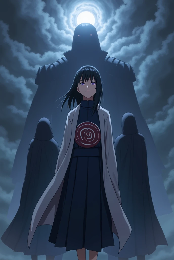 Hinata joint Akashki with byakugan