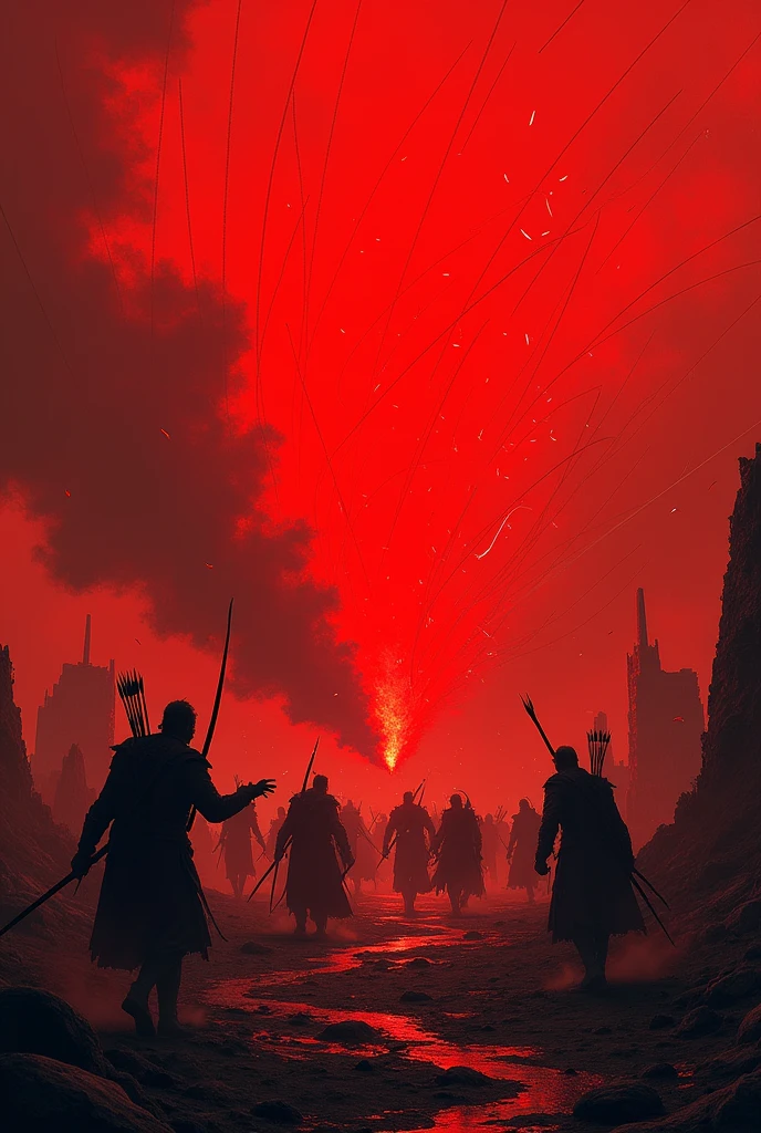So many arrows on the red sky warzone