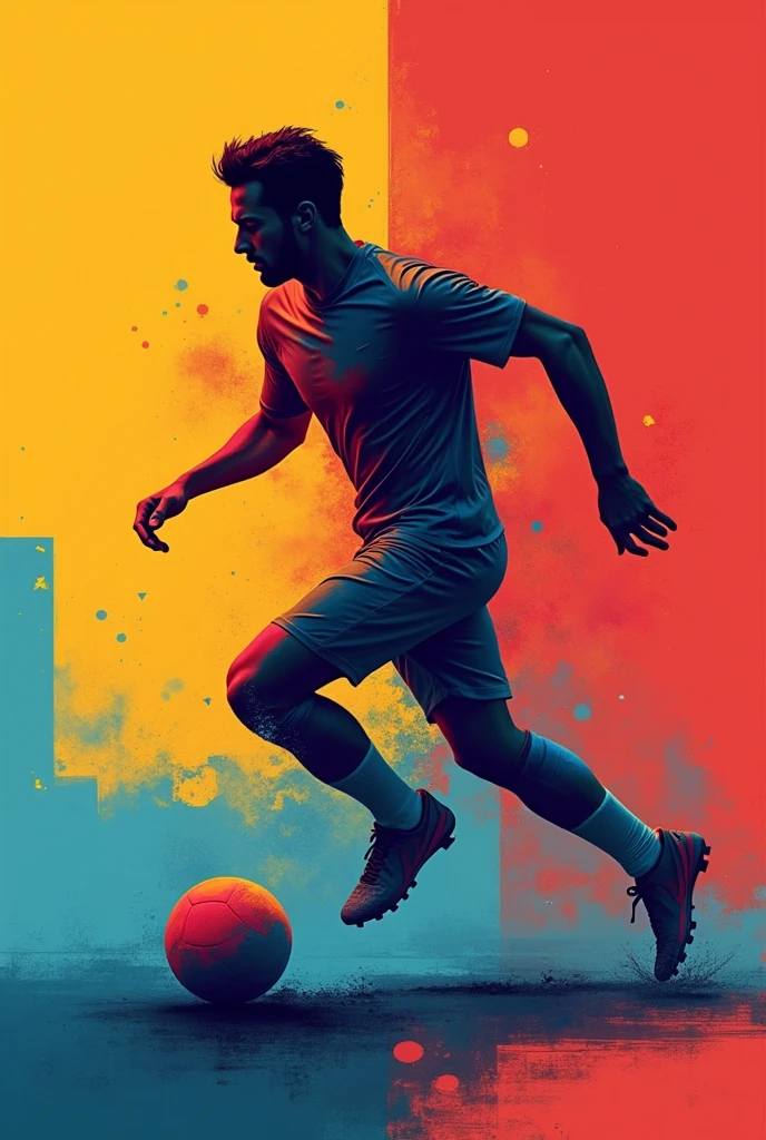 abstract and eye-catching image for a football account profile picture