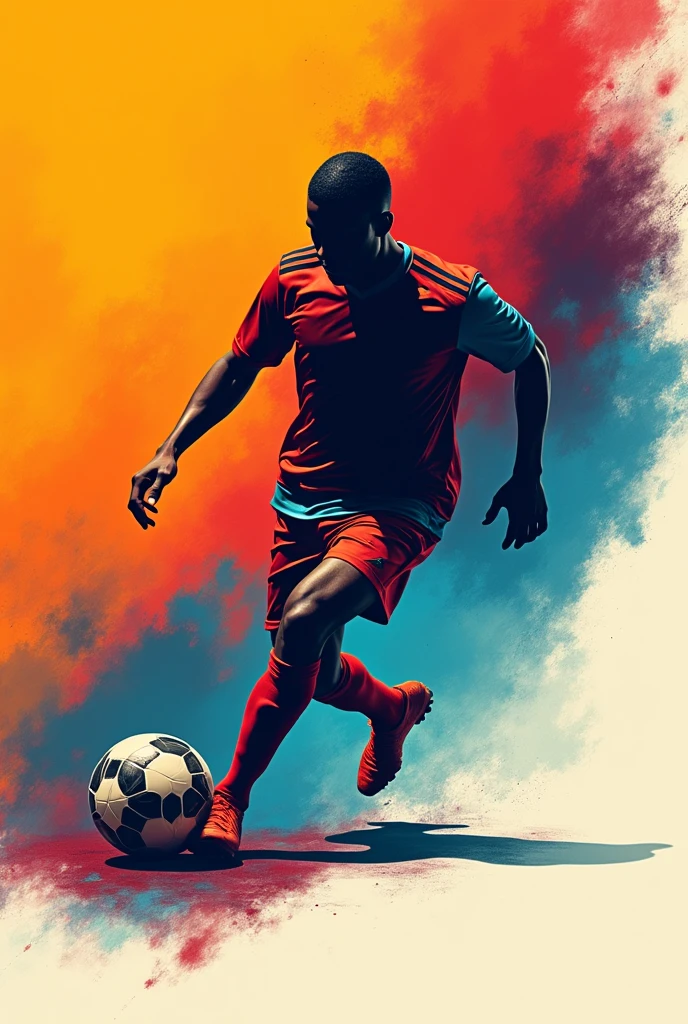 abstract and eye-catching image for a football account profile picture