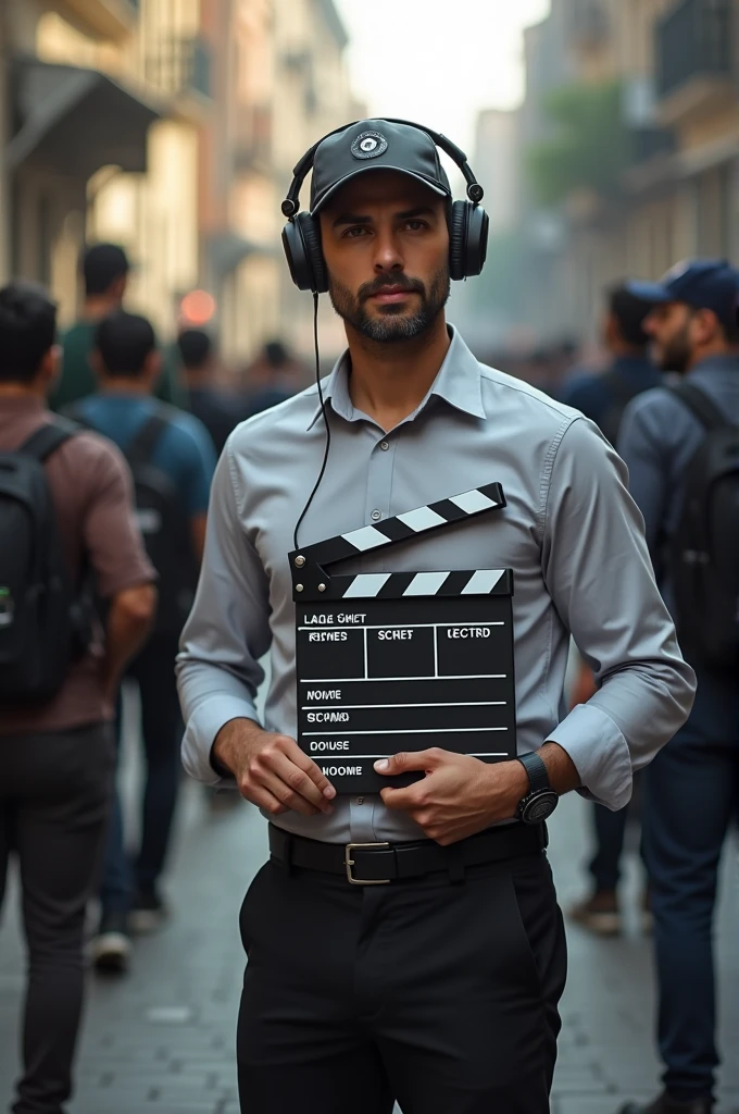 Make a holding a film clipboard