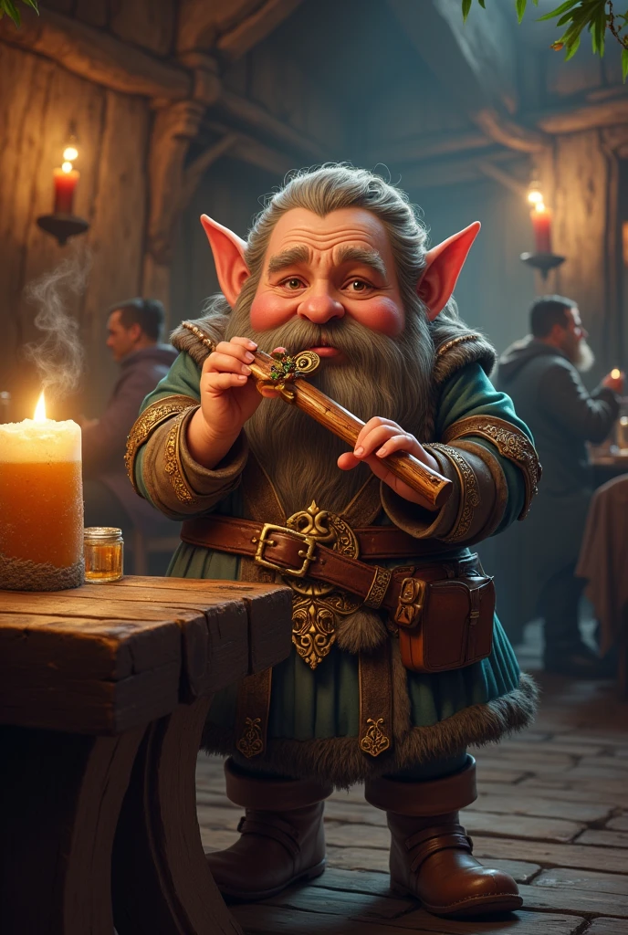 Create a Dwarf RPG Bard with Flute 