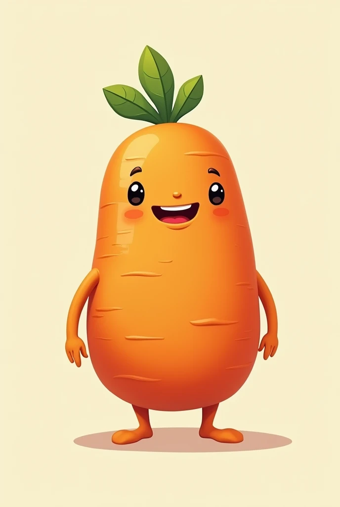 Fat orange carrot man