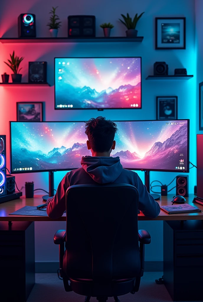 A man with gaming setups an name is bhagirath