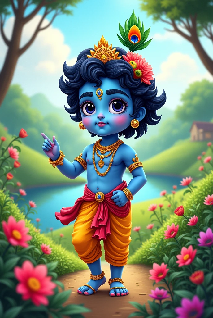 Krishna animation type image for DP