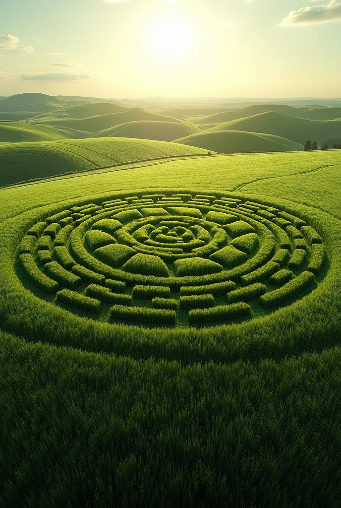 Draw me the answer to what a crop circle means