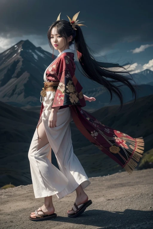 Big Tits,Big Ass,
Female Tengu Costume • Kimono:
• color: Deep red or black、Kimono with strong colors such as dark purple as the base color。This shows her majesty and awesomeness.。
• Design: The kimono features clouds and mountains、Embroidered with natural motifs such as wind.、It shows her connection to the forces of nature.。The hem and sleeves are long、With a graceful swaying design、Every time you move it gives the impression of dancing with the wind.。The sleeves and collar are decorated with gold and silver threads.、Creates a mysterious atmosphere。
• Obi: The belt is black or gold.、It is tied in a gorgeous way。For the obi decoration、It is inscribed with the spirit of the mountain and talismans to ward off evil.、It is a symbol of her power.。
•accessory:
• Mask: Female Tengu may wear only half of a traditional Tengu mask.。The masks are white or red、He has a sharp nose and strong eyebrows.。When you take off your mask、Beautiful but cold expression、Emphasizes the fearsomeness of Tengu。
• Hair ornament: Long hair、Black hair tied up、There were gold and silver hairpins、It is decorated with feathers that symbolize the wind.。Hairstyle、In traditional Japanese style、It gives a sense of elegance and strength at the same time.。
• Feet:
• He is wearing high wooden clogs.、You can walk without making a sound。It is said that there is a mechanism on the bottom of the geta that creates wind.、There is a legend that just walking makes the wind blow.。
Female Tengu Makeup • Skin Color:
• White skin、It gives the impression of being cold like snow.。This emphasizes her supernatural presence.。
• eye:
• Eye makeup uses dark black and crimson shadows.、Creates strong shadows around the eyes。This、The eyes look sharp、It emphasizes her strength and mystique.。Eyeliner is long、Draw the outer corner of the eye slightly upwards.、Reflecting traditional Japanese aesthetics、Expressing the fearsomeness of Tengu。
• eyeの色は金や赤で、Unlike normal humans、She has a mysterious and strong gaze.。This、It