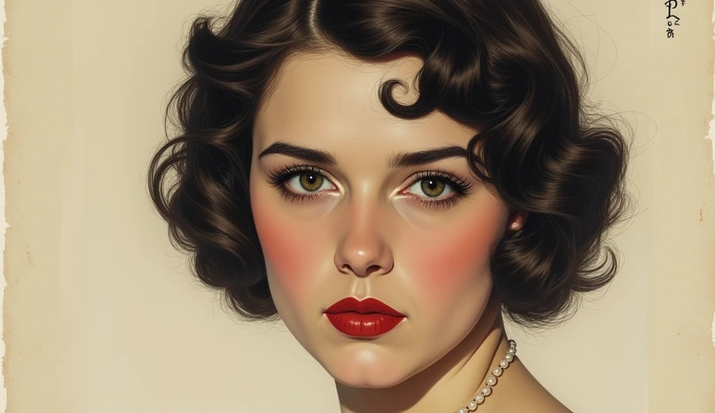 make an illustration of the actress dorothy arnold, ultra-realistic and detailed, use the documentary style and make it look like it's in a newspaper headline